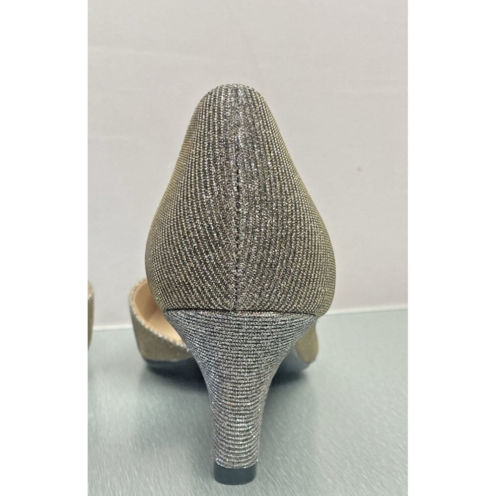 Naturalizer Deva Pewter Glitter Womens heels size 7.5 M Comfort - Picture 3 of 13